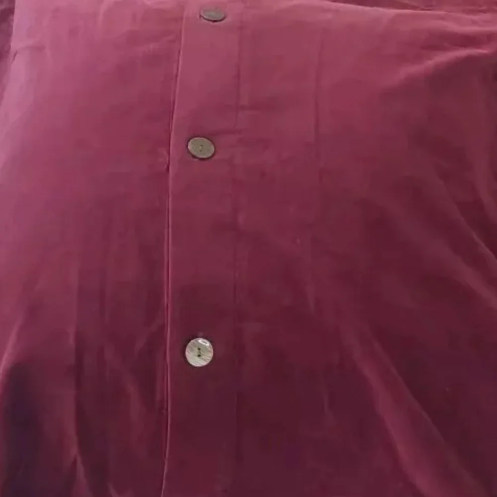 Pottery Barn Floor 1 Pillow Cover Sham Jewel Red Velvet Buttons Euro Sq 30/30